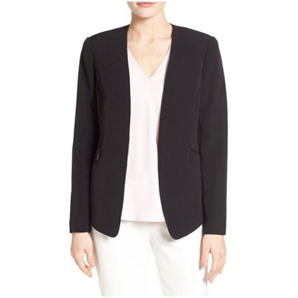 Vince Camuto Women's Milano Cape Style Black Blazer Sizes 4, 6, 8, 10, 12, 14 - Picture 2 of 8